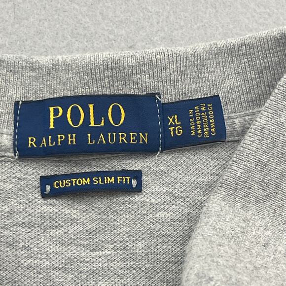 Ralph Lauren Shirt Men XL Gray #3‎ Crest Logo Casual Preppy Big Pony - Picture 3 of 9